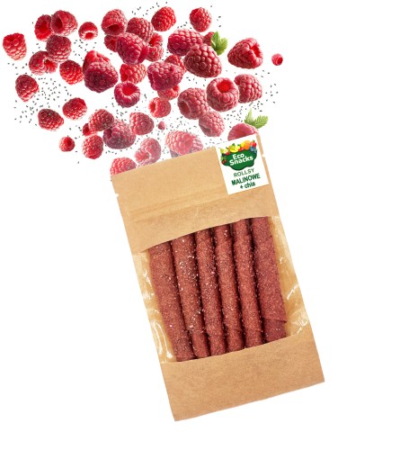 Przejdź do produktu Rollsy  malinowe z nasionami chia 50g