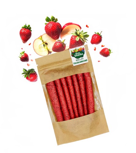 Przejdź do produktu Rollsy truskawkowe naturalne źródło witamin B  50g 
