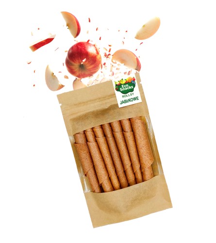 Przejdź do produktu Rollsy jabłkowe 50g naturalne źródło błonnika i witamin