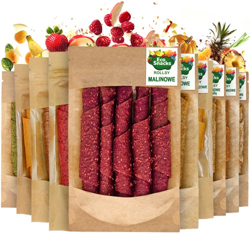 Przejdź do produktu Rollsy Owocowe zestaw 10 w tym 1 za 1zł razem 550g