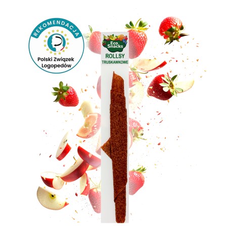 Przejdź do produktu Rollsy truskawkowe naturalne źródło witamin B 10g